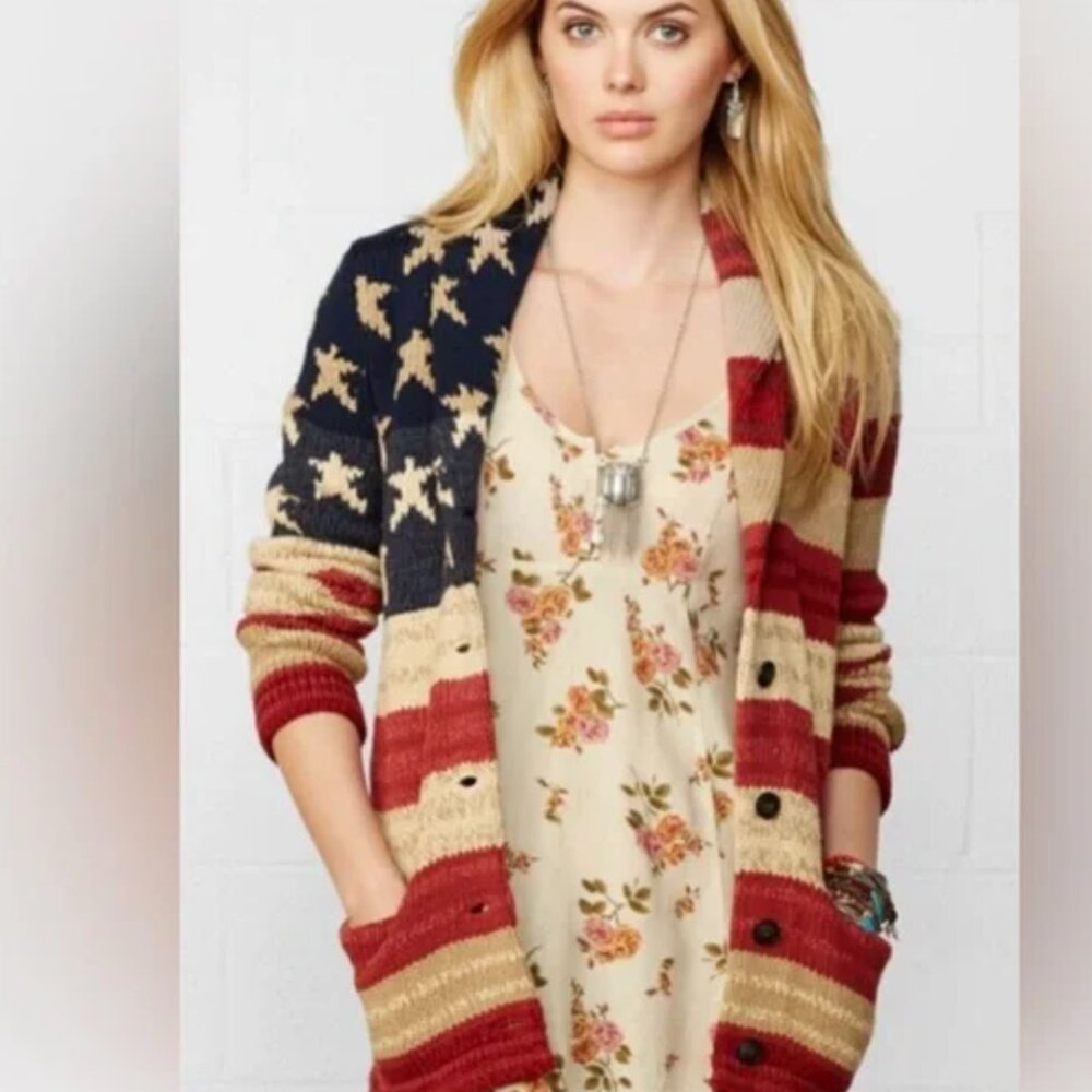 Polo Ralph Lauren American Flag Cardigan